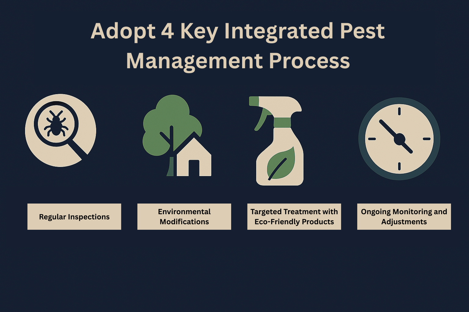 Adopt 4 Key Integrated Pest Management Process